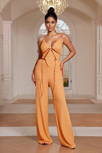 PEACH ELEGANT PANT SET