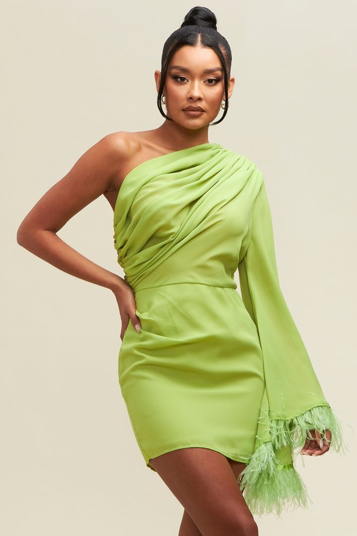 CASSIE LIME DRESS