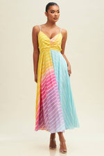 Load image into Gallery viewer, RAINBOW LOVE MIDI DRESS
