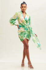 Load image into Gallery viewer, ENCHANTED GARDEN WRAP DRESS
