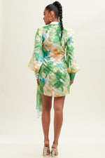 Load image into Gallery viewer, ENCHANTED GARDEN WRAP DRESS
