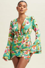 Load image into Gallery viewer, Floral Breeze mini Dress
