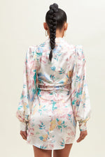 Load image into Gallery viewer, Floral Radiance Ruched Dress
