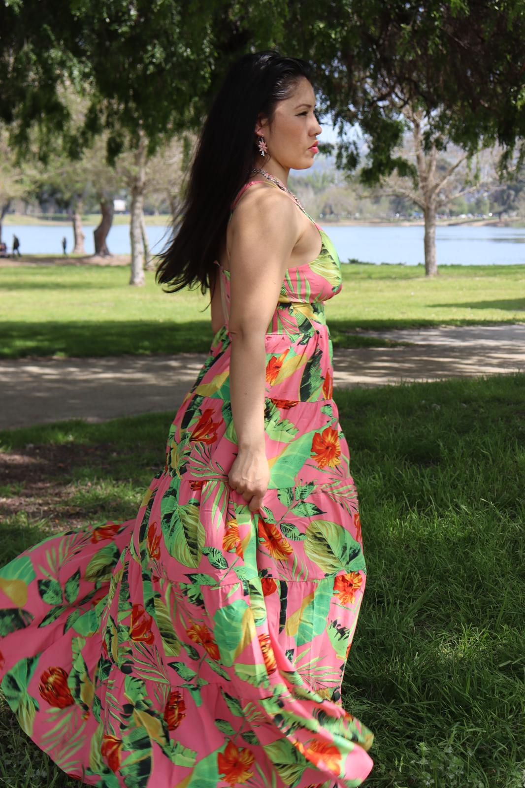 Tropical Bloom Maxi Dress